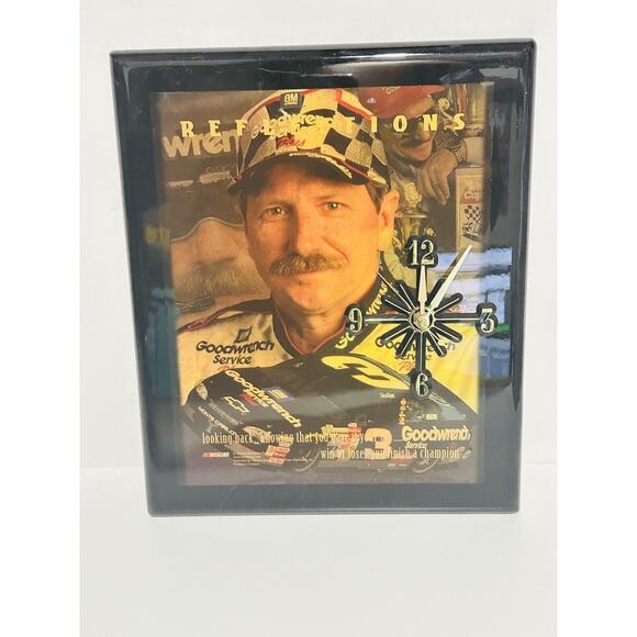 Dale Earnhardt Sr Nascar Race Car Driver Reflections Quartz Wall Clock Batteries - Picture 6 of 7
